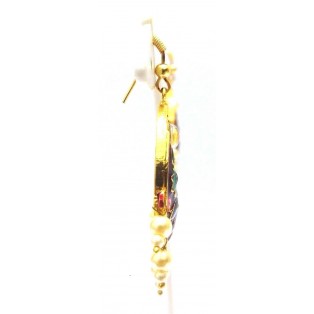 Meenakari Minakari Enamel Jhumka Jhumki Handmade Earrings Jewelry Drop Long E6